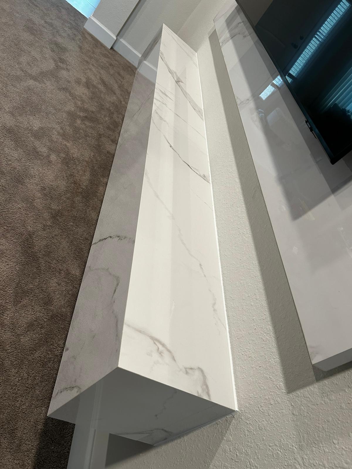 Marble Floating Mantel