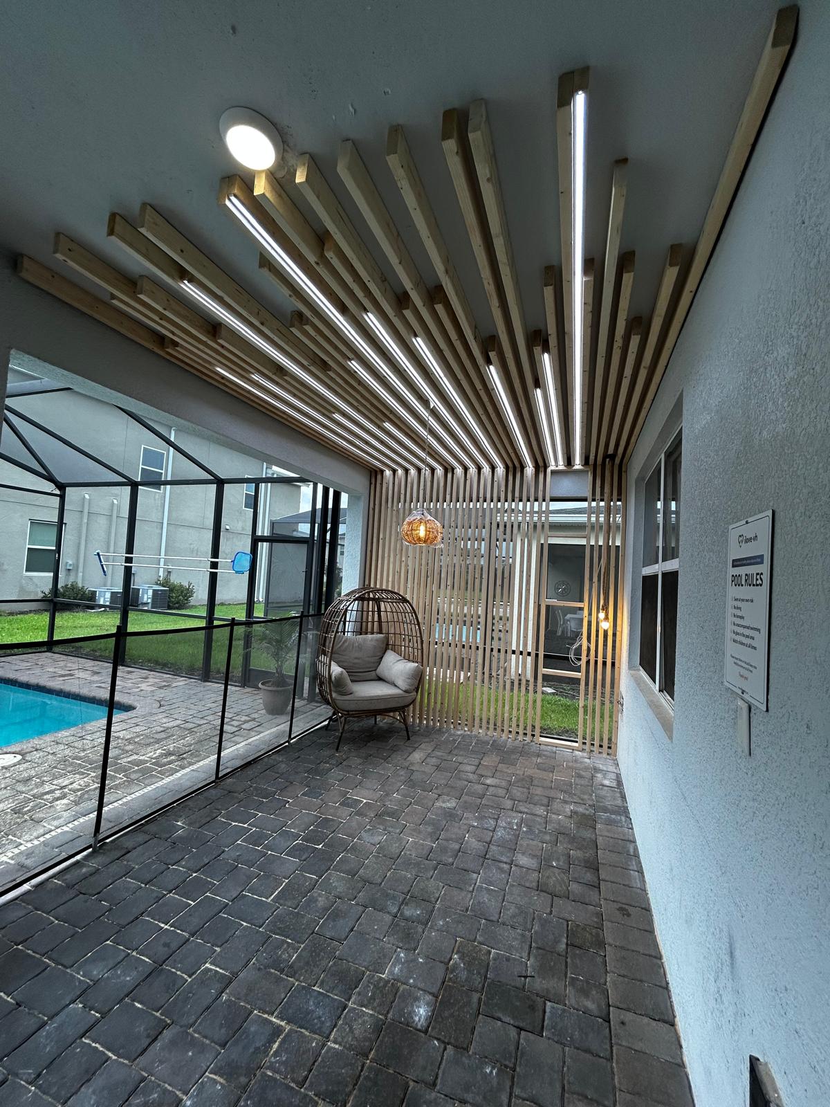 Outdoor Pergola & Lighting